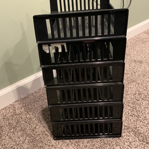 Office Storage Designs Stackable Letter Trays Black 6 Trays Poshmark